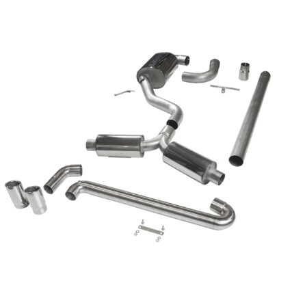 Bull-X catback exhaust system 3 inch A3 8V 1.8 TFSI
