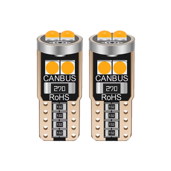 T10 3030 LED lamp rood canbus (2stuks)